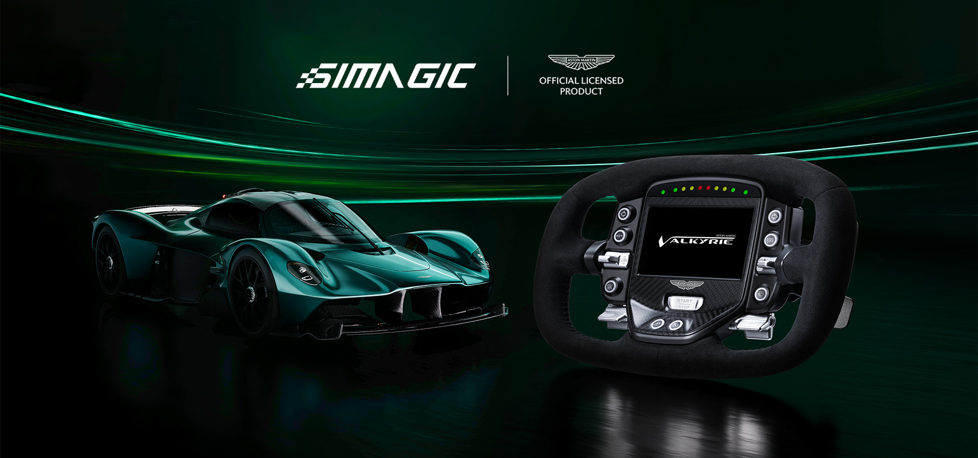 Simagic Aston Martin Valkyrie marketing baner